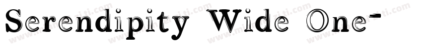 Serendipity Wide One字体转换